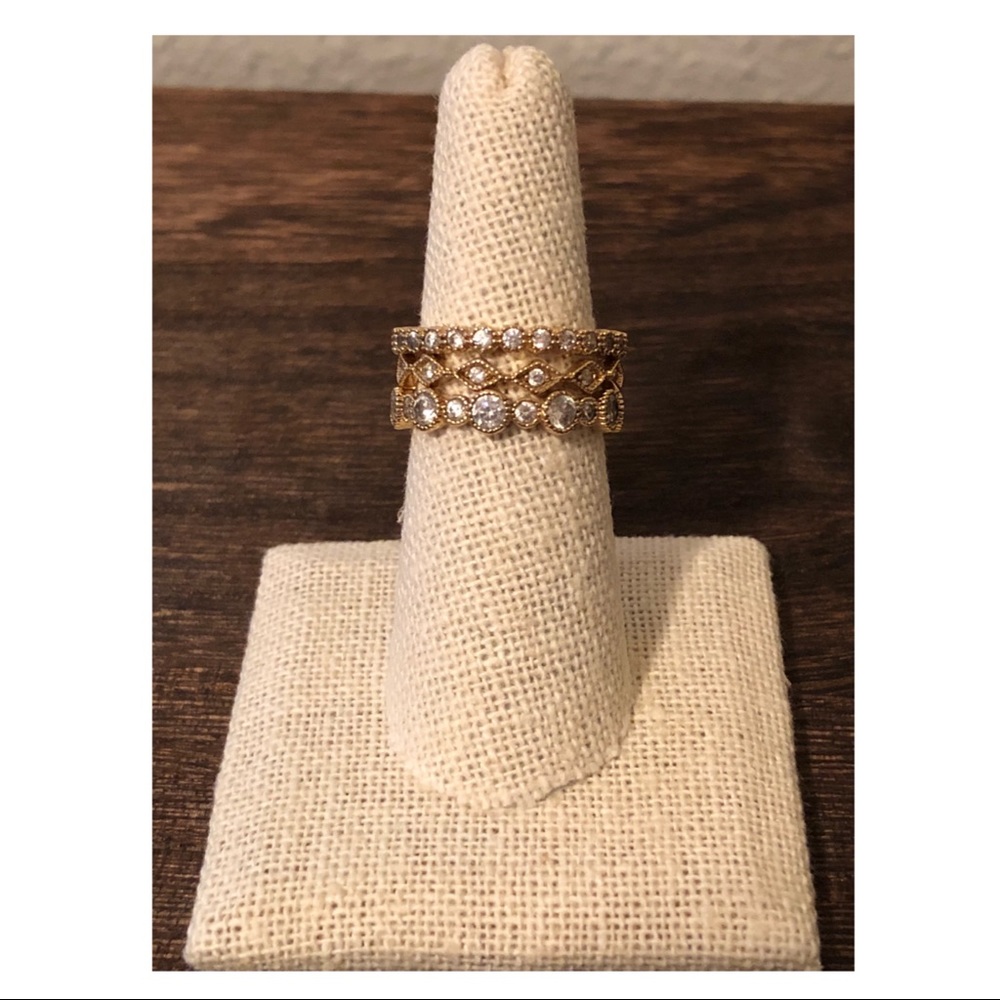 Chloe + Isabel Petits Bijoux Stackable Rings- Gold